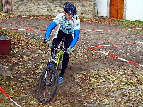 Luděk Novotý v prudké zatáčce.