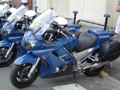 Motorky policistů